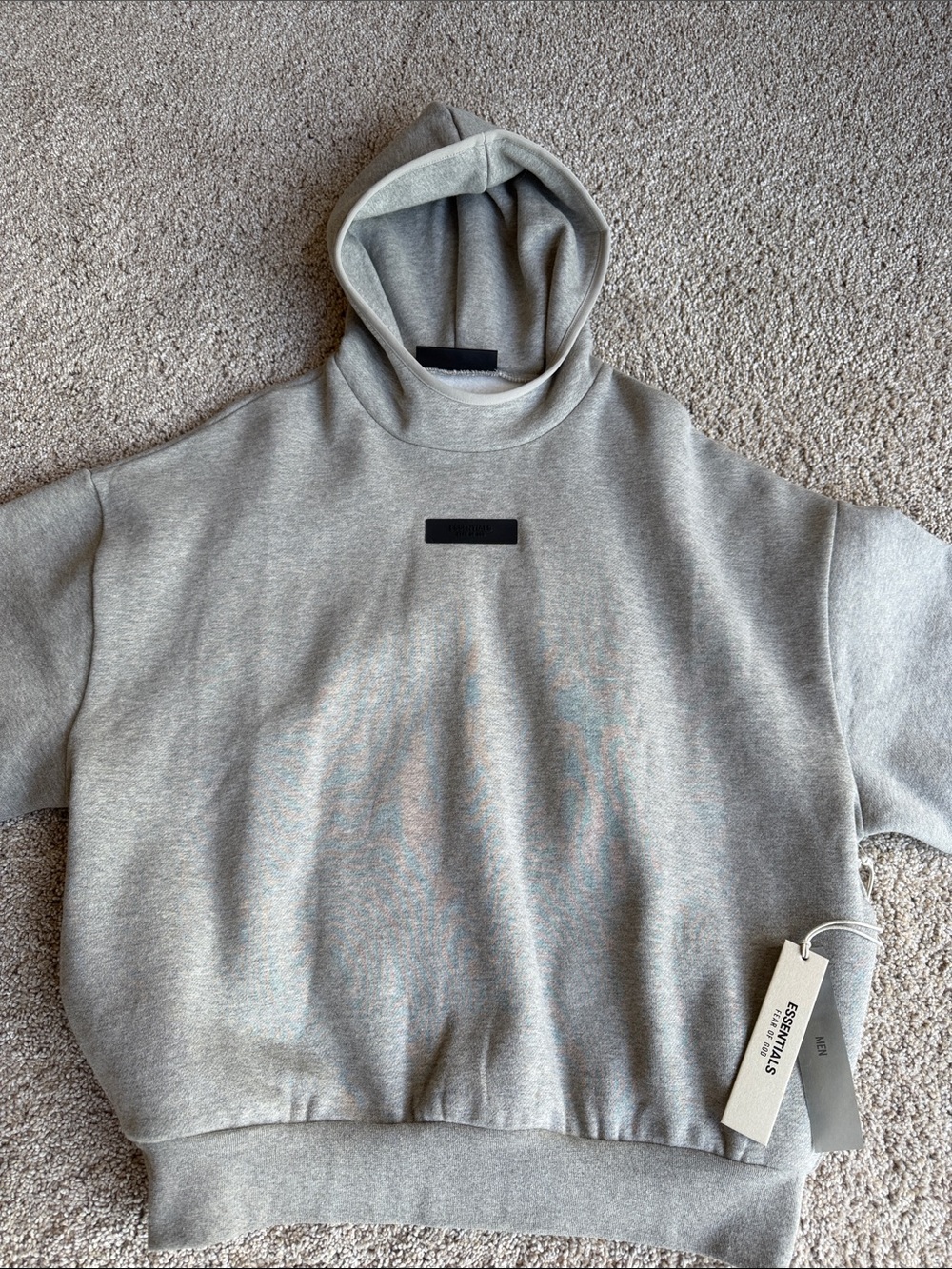 Essentials Fear of God Men's Light Gray Hoodie Sweatshirt XS New